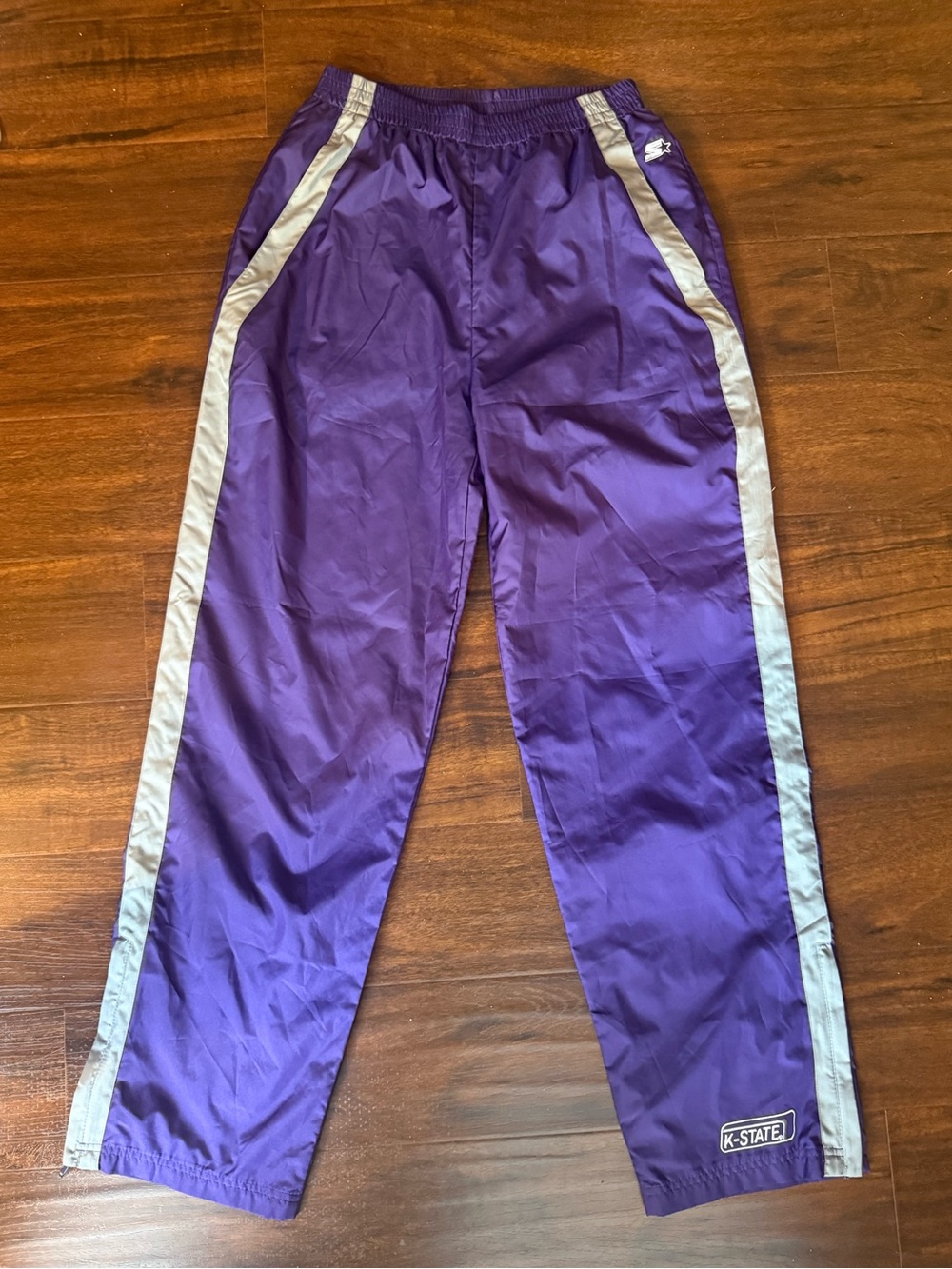 Starter Kansas State Purple Track Pant size medium
